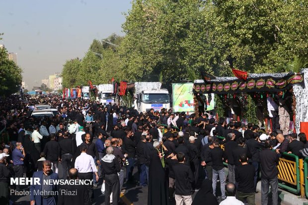 Funeral proceedings for 135 anonymous martyrs of Sacred Defense