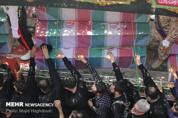 Funeral proceedings for 135 anonymous martyrs of Sacred Defense