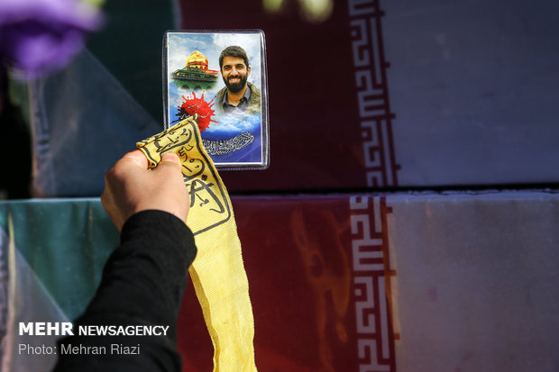 مراسم تشییع پیکرهای مطهر ۱۳۵شهید گمنام دفاع مقدس