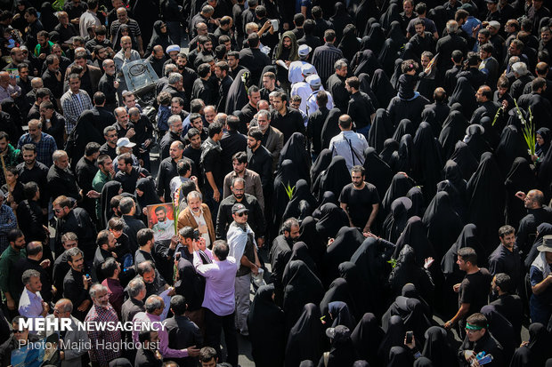 Funeral proceedings for 135 anonymous martyrs of Sacred Defense