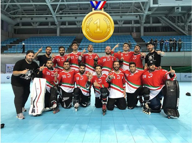منتخب الهوكي الايراني يفوز باول ذهبية في بطولة اسيا