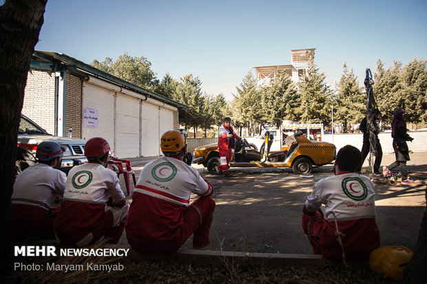 Red Crescent training session in Qazvin