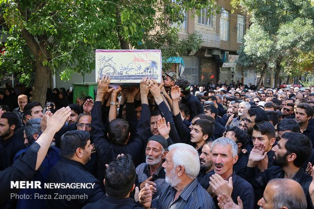 تشییع پیکر شهید محمد جواهری در همدان