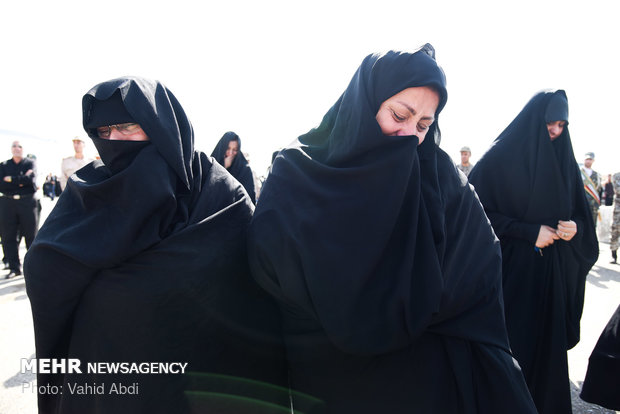 مراسم استقبال از ۹ شهید گمنام در تبریز