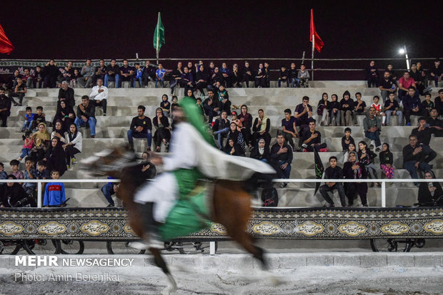 محاكاة مشهد استشهاد علي الاكبر (ع) في شيراز 