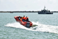 Rescue drill, oil spill response exercise in Astara port 