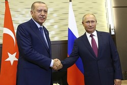 دیدار اردوغان و پوتین آغاز شد