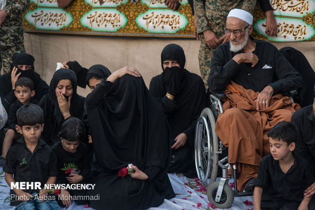 تشییع و خاکسپاری طلبه شهید مدافع حرم فرهاد طالبی‎