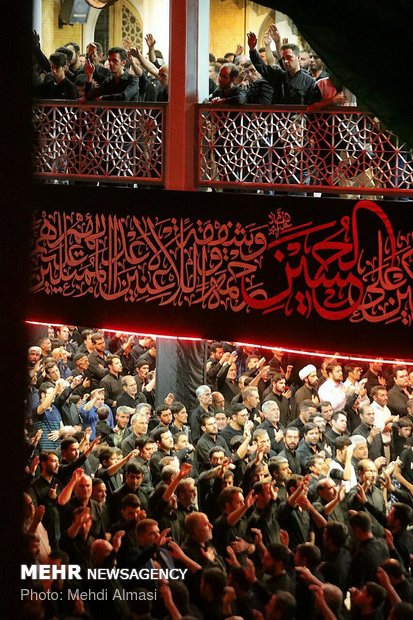 مراسم العزاء بسيد الشهداء في حسينية "اعظم" في زنجان