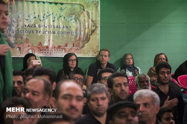 Foreign tourists attend Muharram Mourning in Yazd