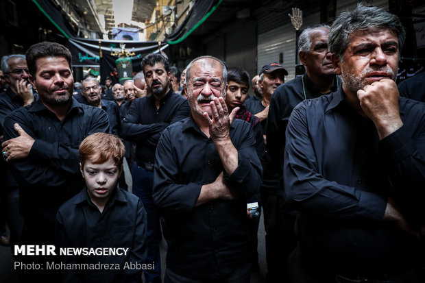 Tasu’a mourning in Tehran’s Grand Bazaar