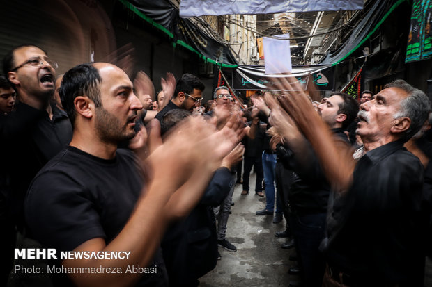 Tasu’a mourning in Tehran’s Grand Bazaar