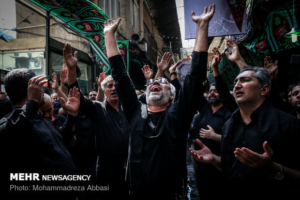 Tasu’a mourning in Tehran’s Grand Bazaar