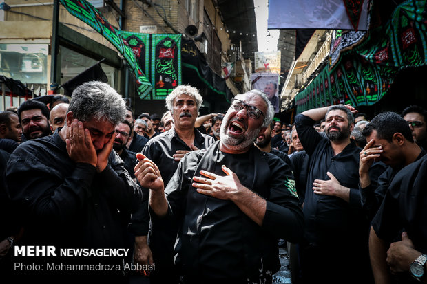 Tasu’a mourning in Tehran’s Grand Bazaar