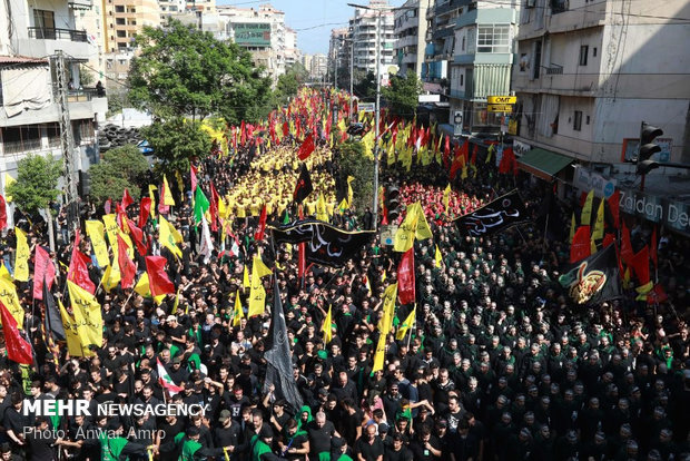 مراسم عاشورای حسینی(ع) در ضاحیه جنوبی بیروت