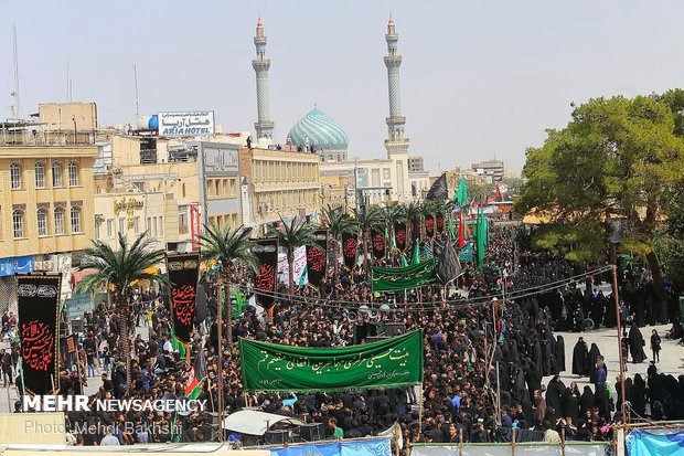 Hazrat Masoumeh (SA) Mausoleum hosts mourning ceremony of Ashura Day 