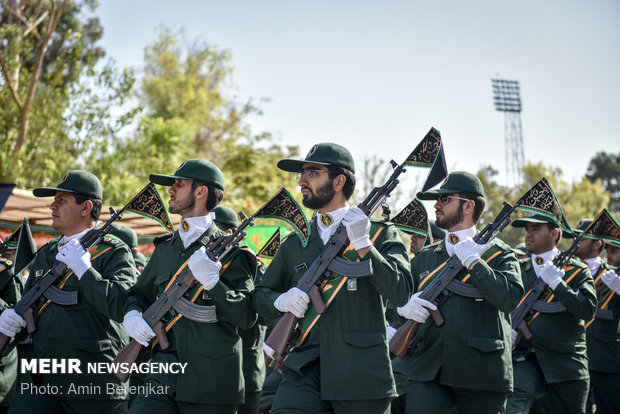 رژه 31 شهریور نیروهای مسلح در شیراز