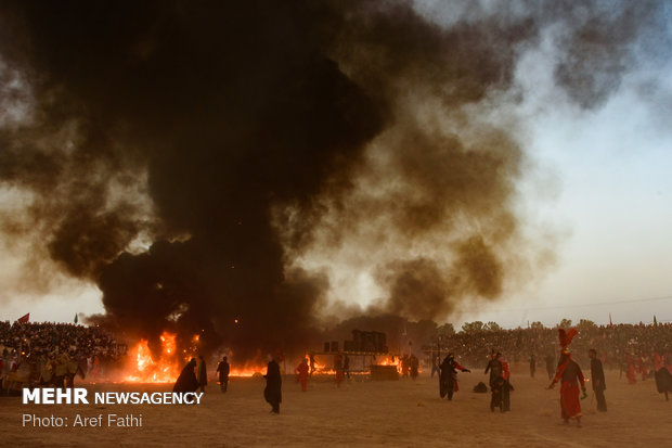 أكبر مسرحية لمحاكاة واقعة عاشوراء في مدينة اصفهان