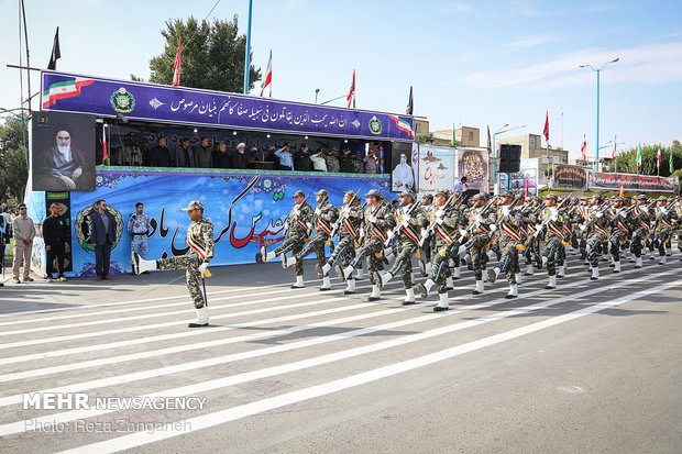 رژه ۳۱ شهریور نیروهای مسلح در همدان