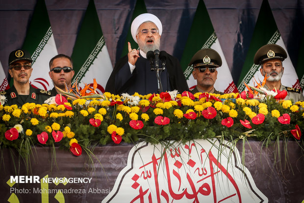 Massive military parade in Tehran