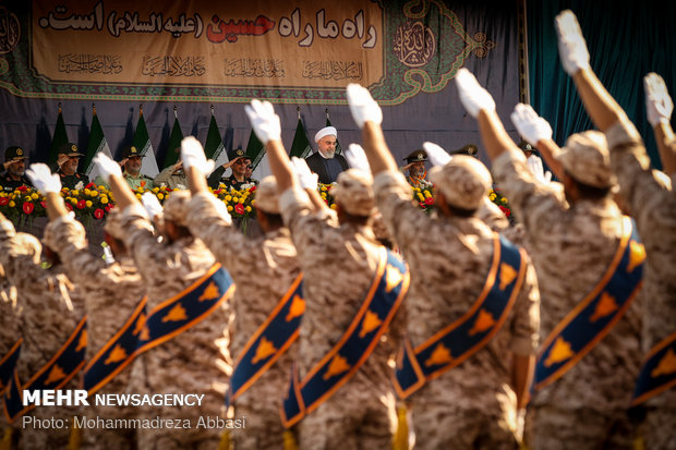 Massive military parade in Tehran