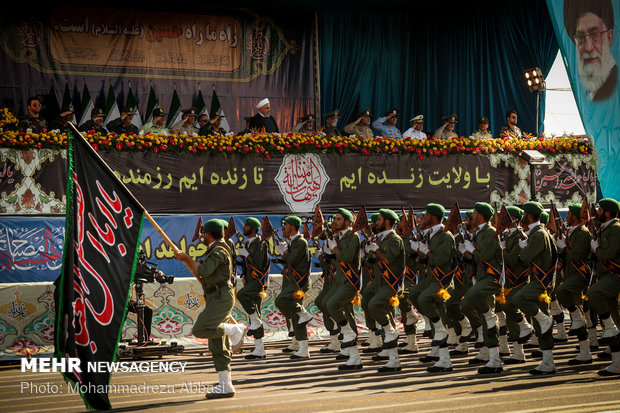 Massive military parade in Tehran