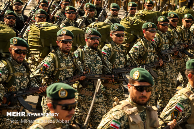 Massive military parade in Tehran