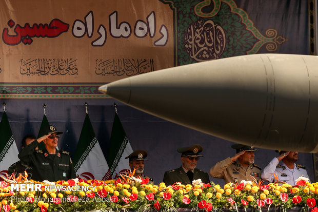 Massive military parade in Tehran