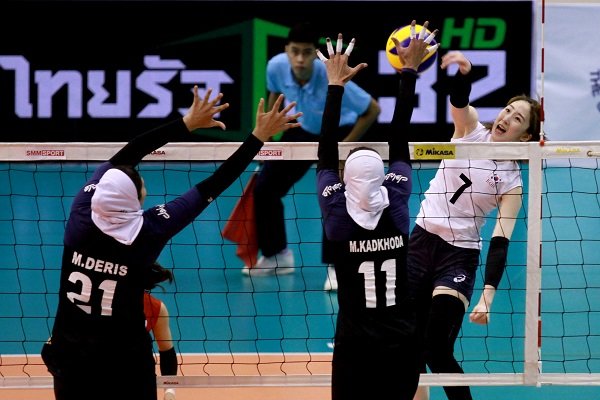 Iran loses to S Korea at AVC Women's CUP to face Australia for 3rd time