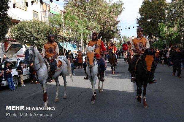 کاروان نمادین اسرای کربلا در ورامین