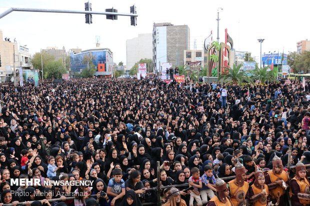 کاروان نمادین اسرای کربلا در ورامین