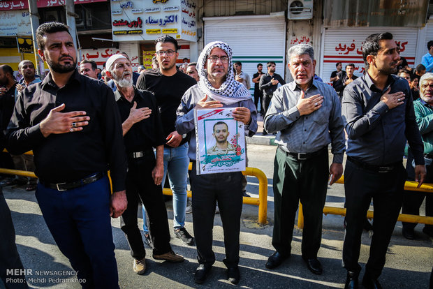 Ahvaz holds funeral for 24 martyrs of terror attack