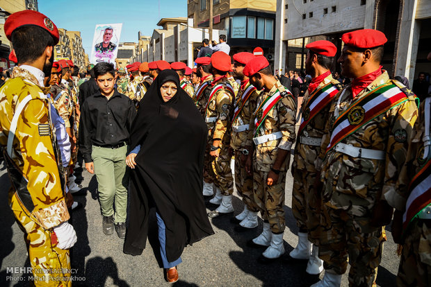 Ahvaz holds funeral for 24 martyrs of terror attack