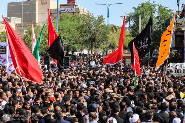 Ahvaz holds funeral for 24 martyrs of terror attack