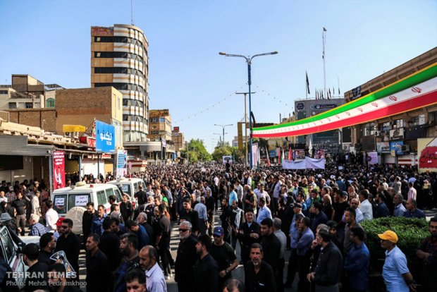 Funeral procession held for Ahvaz terror attack victims 