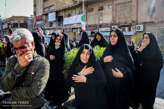 Funeral procession held for Ahvaz terror attack victims 