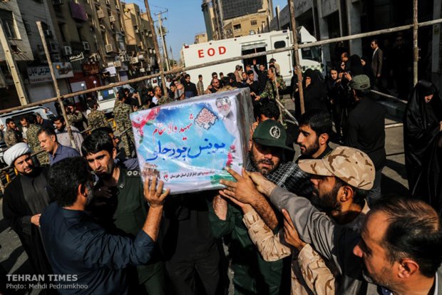 Funeral procession held for Ahvaz terror attack victims 