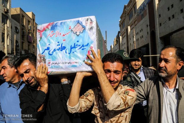 Funeral procession held for Ahvaz terror attack victims 