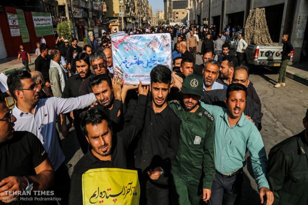 Funeral procession held for Ahvaz terror attack victims 