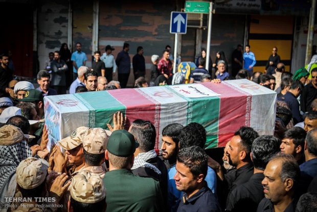 Funeral procession held for Ahvaz terror attack victims 