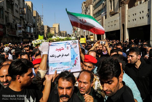 Funeral procession held for Ahvaz terror attack victims 