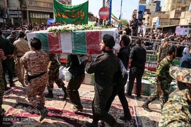 Funeral procession held for Ahvaz terror attack victims 