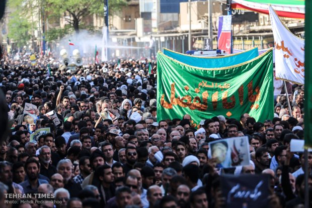 Funeral procession held for Ahvaz terror attack victims 