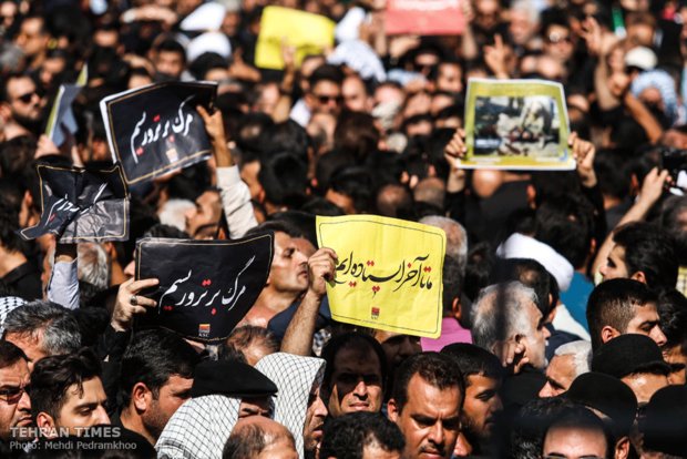 Funeral procession held for Ahvaz terror attack victims 