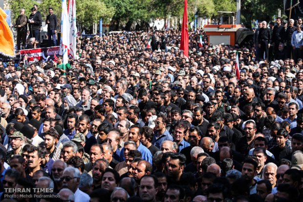 Funeral procession held for Ahvaz terror attack victims 