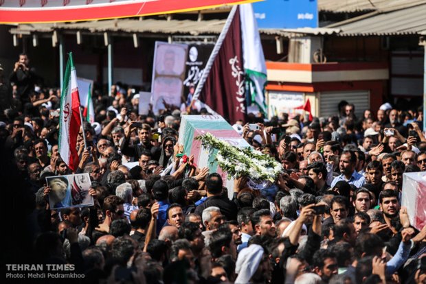 Funeral procession held for Ahvaz terror attack victims 