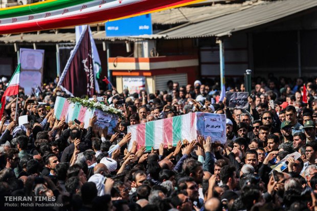 Funeral procession held for Ahvaz terror attack victims 