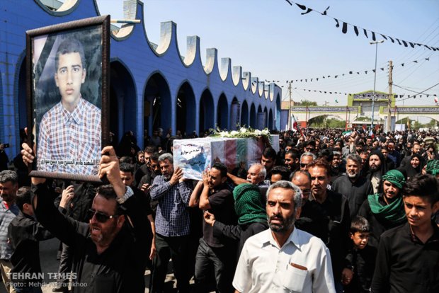 Funeral procession held for Ahvaz terror attack victims 