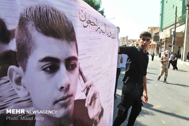 تشییع شهدای حادثه تروریستی اهواز