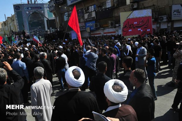 تشییع شهدای حادثه تروریستی اهواز
